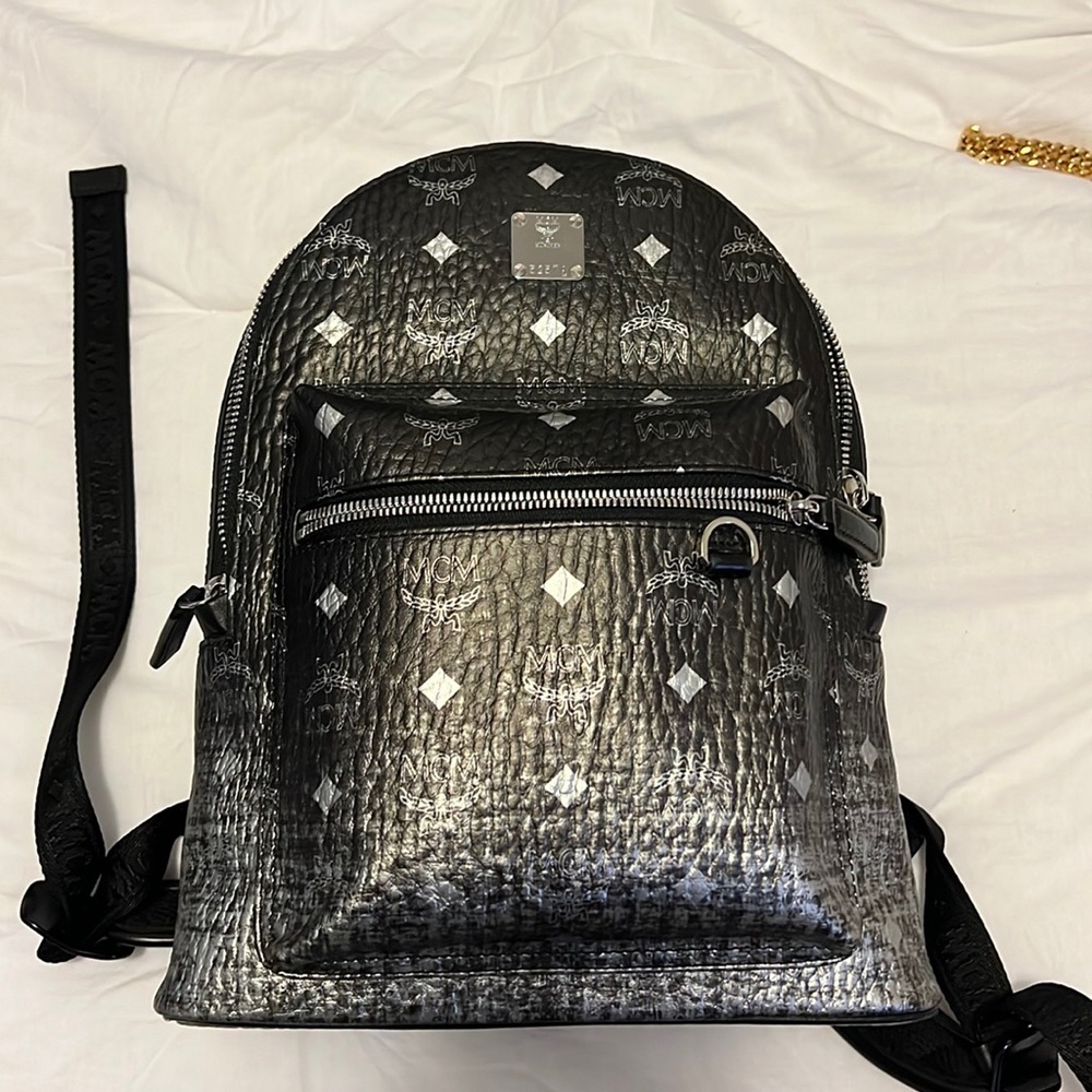 MCM Stark Backpack in Silver